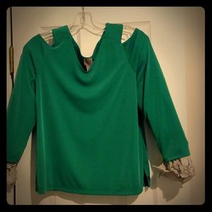 Blouse with Peekaboo Shoulders